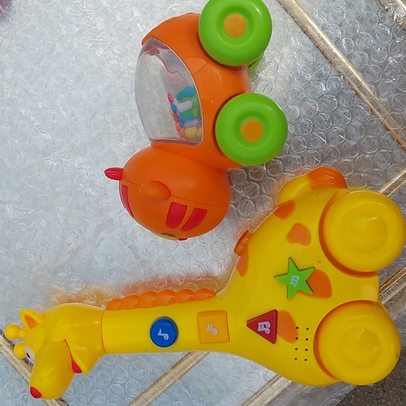 FisherPrice Toys Baby Toy Bundle Musical Giraffe Wwheels And Tiger